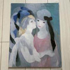 Marie Laurencin, "The Kiss," painting, F6 size, portrait of a woman, interior art.