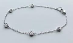 M*i様 美品　ポンテヴェキオ　K18WG ダイヤモンド5石0.22ct.ブレス M*i様 美品 ポンテヴェキオ K18WG ダイヤモンド5石0.22ct.ブレス