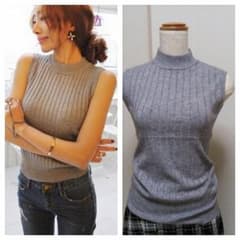 新品☆今秋マスト☆ノースリーブニットのサムネイル