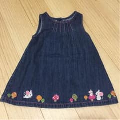 値下げ☆ジンボリー デニムワンピース ６〜12M （70〜80cm）のサムネイル