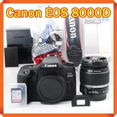 ◆Canon EOS 8000D◆すぐ使える◆WiFiで楽々転送◆一眼レフカメラ Canon EOS 8000D 一眼レフカメラ スマホ転送 シングルレンズセット