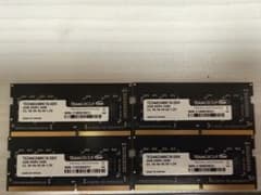 TeamGroup DDR4 2400 4GB メモリ 4枚セット - メルカリ