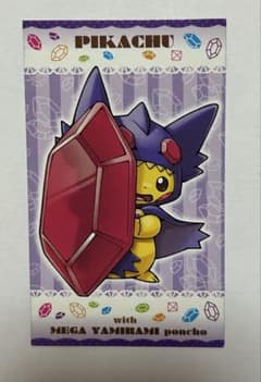 ポケモンセンター メガヤミラミポンチョ ピカチュウ 名刺 カード | Mercari