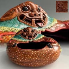 唐物 粉彩獅子形水洗 大清乾隆年製 款 中国美術 古玩 SN813 唐物 粉彩獅子形水洗 大清乾隆年製 款 中国美術 古玩 SN813 - メルカリ