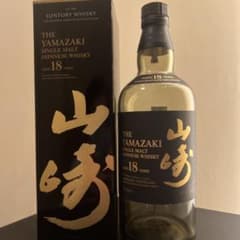 山崎 18年 シングルモルトウイスキー 空き瓶 - メルカリ