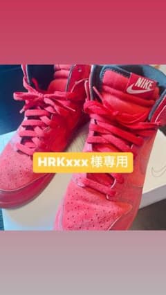 NIKE  DUNK HIGH 08  27cm ナイキ ダンク ハイ 赤のサムネイル
