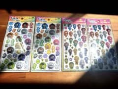 正規品　カラフルピーチ　うるちゅるPOPシール　4枚セットのサムネイル