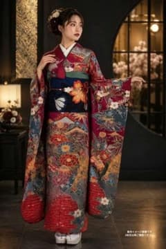 売約済み【Classic Style】★★正絹紅型振袖7点フルセット★★ 美品 正絹紅型振袖7点フルセット 古典柄 成人式 Lサイズ - メルカリ