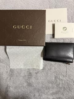GUCCI ブラックレザーキーケースのサムネイル