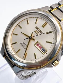 SEIKO SPIRIT TITANIUM AGS 腕時計 自動巻き スケルトン - メルカリ