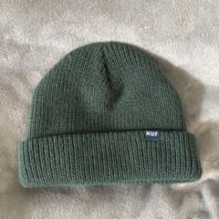 HUF グリーン　ニット帽のサムネイル