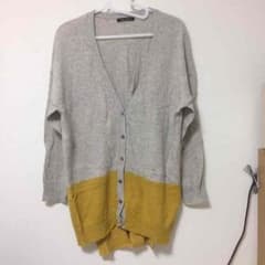 chambre de charme バイカラーカーディガンのサムネイル