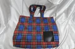 トートバッグ　ユニクロ　UNIQLO JW ANDERSON チェック　大容量のサムネイル