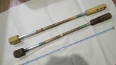 自作ジャグリング道具　ファイヤーナイフダンス用バトン（ナイフ）２本