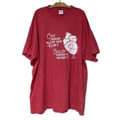 US古着 PORT&COMPANY Tシャツ 2XL 赤 心臓 CPRプリントのサムネイル