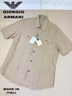 未使用タグGIORGIO ARMANI アルマーニサファリシャツ ITALI製 - メルカリ