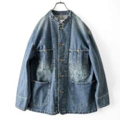 美品 アーバンリサーチ デニムスタンドカラーカバーオール 