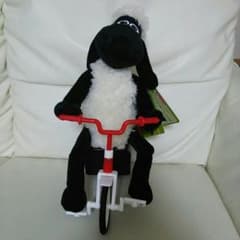ひつじのショーン ぬいぐるみ サイクリングショーンのサムネイル