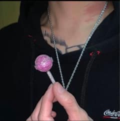 Playboi carti着用 ジルコニア Lollipop Necklace - メルカリ