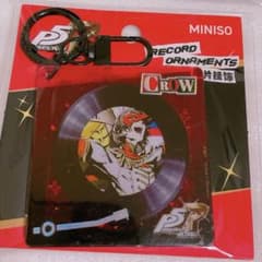 ペルソナ5 中国限定 レコード風 アクリルキーホルダー 明智吾郎 クロウ