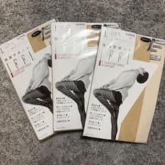 GUNZE IFFI ストッキング 3足セット Lサイズ ヌードベージュのサムネイル