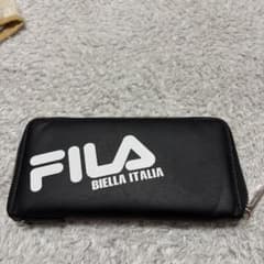 FILA 長財布 ブラック ラウンドファスナー