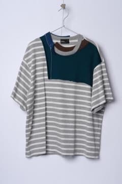 kolor ボーダー ドッキング Tシャツ サイズ２のサムネイル