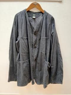 POST O'ALLS ポストオーバーオールズ ノーカラージャケット Lのサムネイル