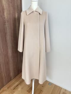 アナイ　アルパカシャギーロングコート　チェスターコート　ノーカラーコート アナイ アルパカシャギーロングコート チェスターコート ノーカラー