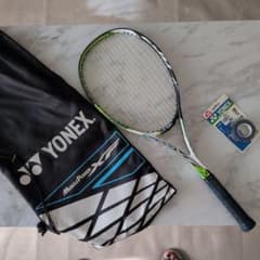 YONEX　ヨネックス　硬式テニスラケット ケースとグリップ替え（使いかけ）付のサムネイル