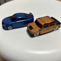 ミニカー 2台セット ブルー＆カッパーのサムネイル