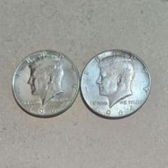 ケネディハーフダラー銀貨(2枚セット) - メルカリ