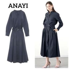 美品★定価52800円★アナイ★コットンナイロンブロードシャツ ワンピース★38 美品☆定価52800円☆アナイ☆コットンナイロンブロードシャツ