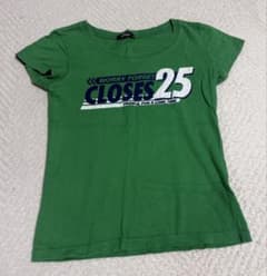 ロゴプリント古着 半袖Tシャツ グリーンのサムネイル