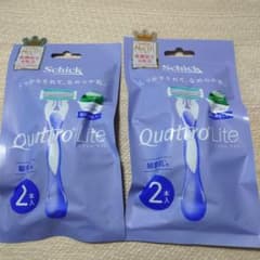 Schick Quattro Lite 敏感肌用 2本入×2パックのサムネイル