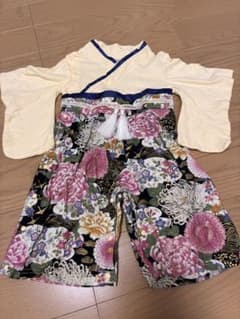 ベビー袴 ロンパース 80cm 和柄 花柄のサムネイル
