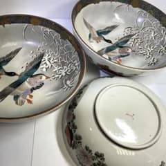 九谷焼 青粒大ミッ鉢 直径33/30/27cm 東K8-0202⑥ - メルカリ