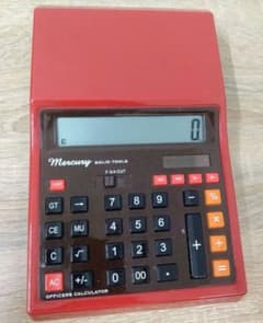 Mercury ソーラー 電卓 レッドのサムネイル