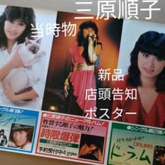 三原順子／セクシーナイト／時限爆弾／ドラム 新品 店頭告知ポスター