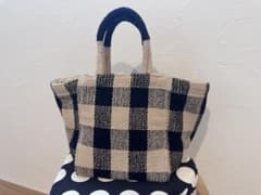 BEAMS LilasCampbell チェック ジャカード トートバッグのサムネイル