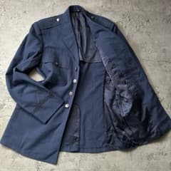 希少◎実物アメリカ空軍 ミリタリーコート ネイビー 防寒 軍服 USAF 