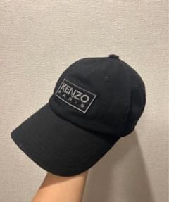 KENZO ブラックキャップ ロゴ刺繍のサムネイル