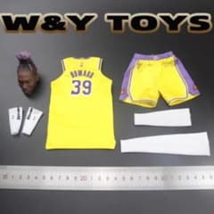 新品　1/6　ドワイト・ハワード　フィギュア用　レイカーズ・カスタムセット 新品 1/6 ドワイト・ハワード フィギュア用 レイカーズ