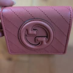 GUCCI グッチブロンディ二つ折り財布 ピンク キルティング - メルカリ