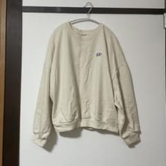 GAP 로고 자수 스웨트 아이보리 XS