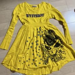 HYSTERIC 長袖ワンピース イエロー