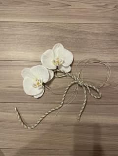 オーキッドヘッドドレス ホワイト 造花のサムネイル
