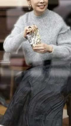 最終お値下げしました！デパリエ モヘアクールネックニットプル