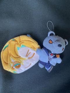 【伊弉冉一二三】おまんじゅうふかふかポーチ　ぬいぐるみのサムネイル