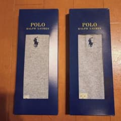 新品 POLO RALPH LAUREN グレーソックス 24-26 2足セットのサムネイル